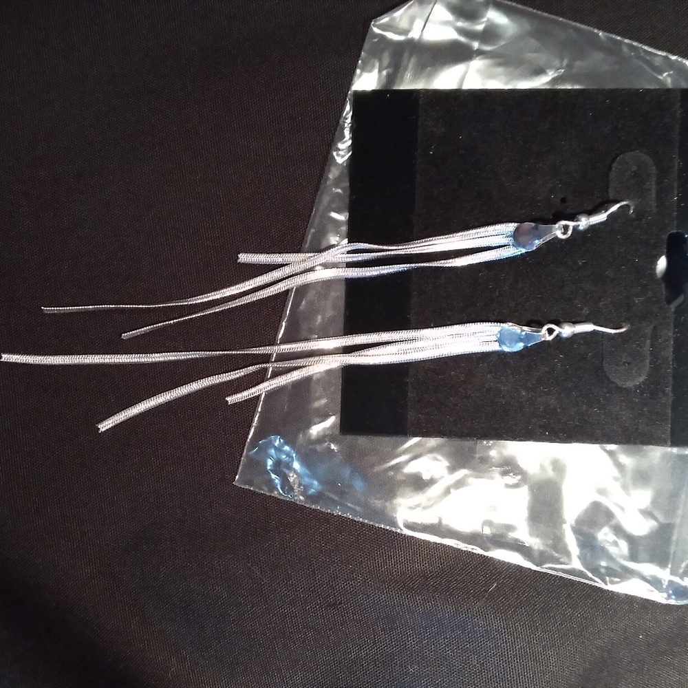 Silver earrings